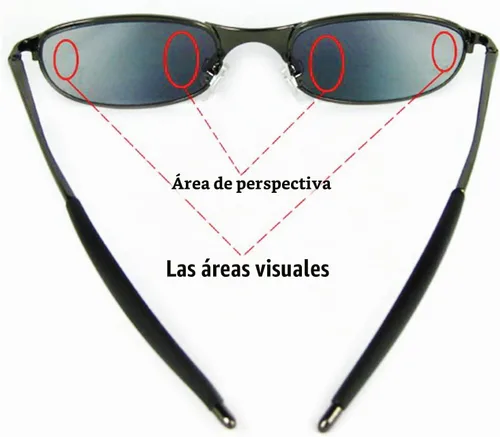 Vista 6 de Gafas de visión trasera anti seguimiento con estuche, gafas de sol UV al aire libre gafas de sol retrovisor mirando lo que está detrás de usted