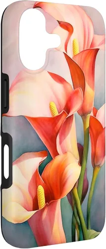 Vista 3 de Calla Lilies Flower Floral Watercolor Case for iPhone 17