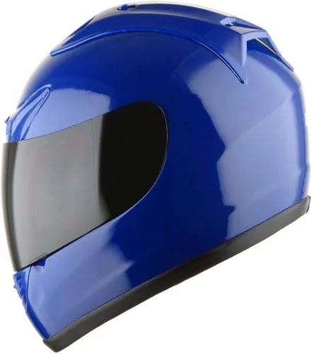 Vista 2 de 1Storm Nuevo Casco de Motocicleta de Cara Completa JH901 Negro Mate + Un Escudo Transparente Adicional: JH901