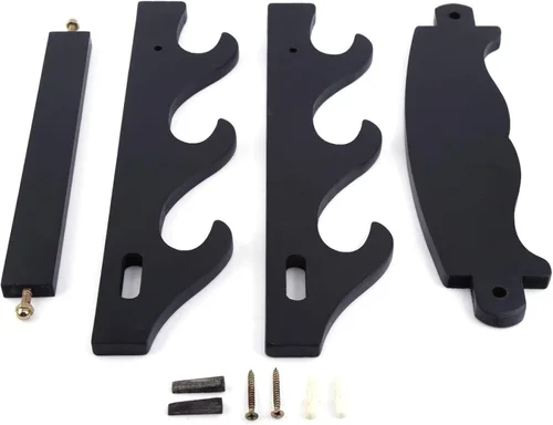 Vista 9 de Soportes, 3 Niveles de Alta Densidad de la Junta Montada en la Pared Samurai Espada Titular Katana Soporte de Soporte de Percha Soporte