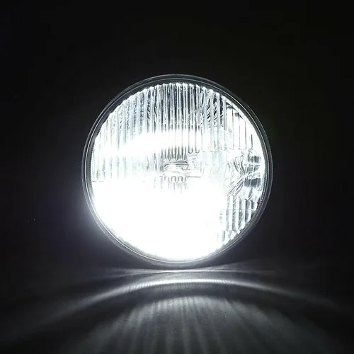 Vista 5 de Octane Lighting 7 pulgadas estilo común H4 faro de cristal LED 4000 lúmenes 20/40w bombilla faro par