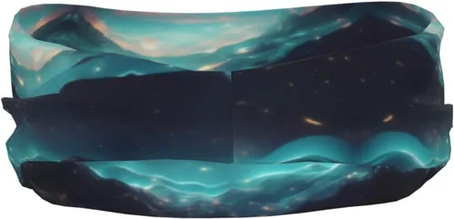 Vista 3 de Science Fiction Stars Fashionable Sports Decorative Sweatband - Comfortable and Breathable Suitable for Hiking Running Fitness Usable in All Seasons