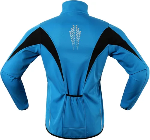 Vista 3 de Chaqueta térmica para ciclismo (tejido Softshell, resistente al viento, impermeable, 15K) de ARSUXEO
