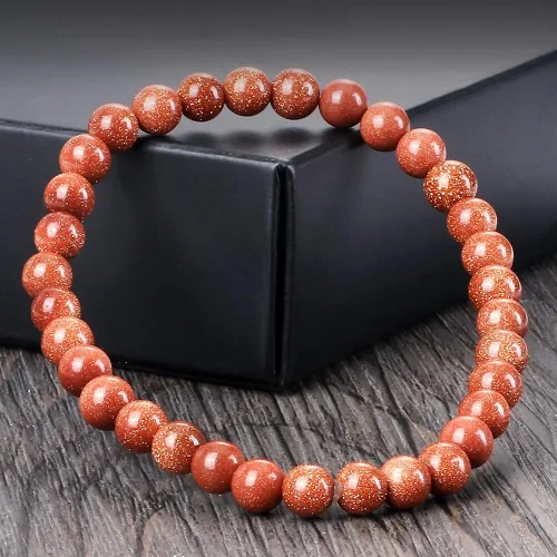 Vista 5 de TTNDstore - Pulsera y brazalete de piedra arenisca natural de 0.23 pulgadas (0.236in), color azul y verde, cuentas de cuarzo trenzadas para mujeres