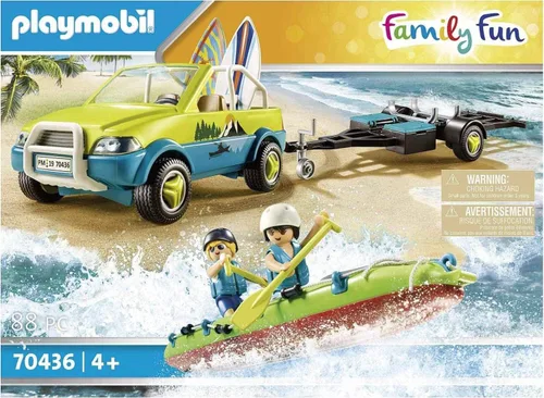 Vista 2 de Playmobil Coche de playa con canoa