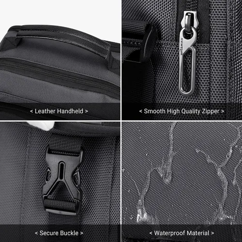 Vista 7 de WITZMAN Bolsos cruzados para hombre, bolso de hombro de viaje, ligero, bolso pequeño casual para trabajo, viajes