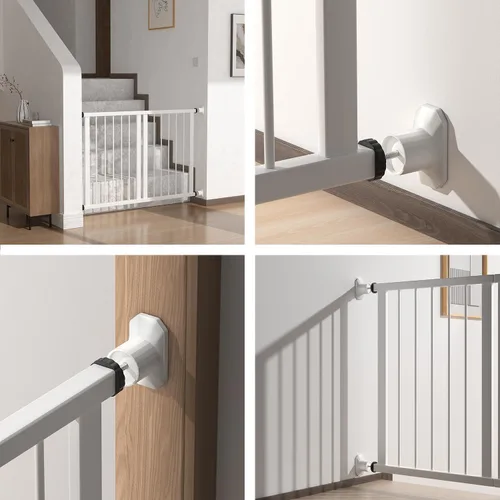 Vista 4 de ICERO - Protector de pared extensor de puerta de bebé (paquete de 8) - Kit de extensión de puertas montadas a presión extiende puertas de seguridad
