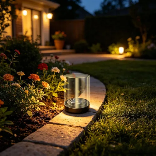 Vista 3 de Solar Light Replacement Components, 3.2" Waterproof Solar Panel Top with Warm White Led, Universal Inserts for Outdoor Lanterns for Updating and