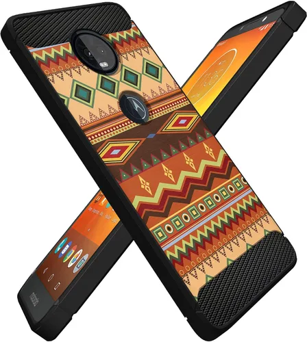 Vista 4 de CasesOnDeck - Funda compatible con Motorola Moto Z4 / Moto Z4 Play, funda de diseño de Moto Z4 Play, delgada, flexible, elegante, protección contra