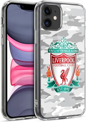 Vista 80 de Head Case Designs Funda de gel con licencia oficial del Liverpool Football Club Away Colourways Crest Camou [protección de grado militar] compatible