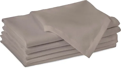 Vista 25 de Encasa XO Juego de 12 servilletas de tela de cóctel Servilletas de mesa de algodón puro Tamaño (9 x 9 pulgadas) B gris sólido Lavable a