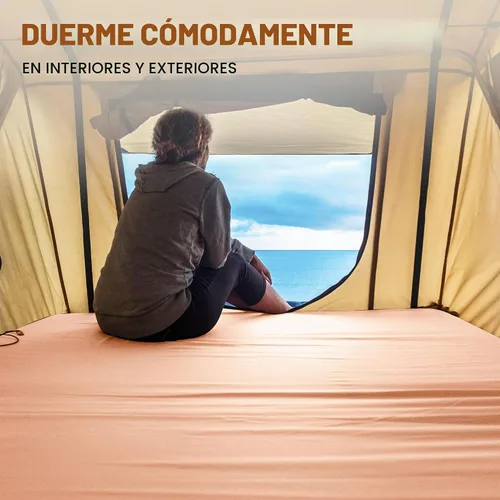 Vista 8 de Gaialoop Colchón de futón enrollable Glamping de espuma viscoelástica, cama japonesa para el suelo, colchón de campamento, colchoneta para dormir