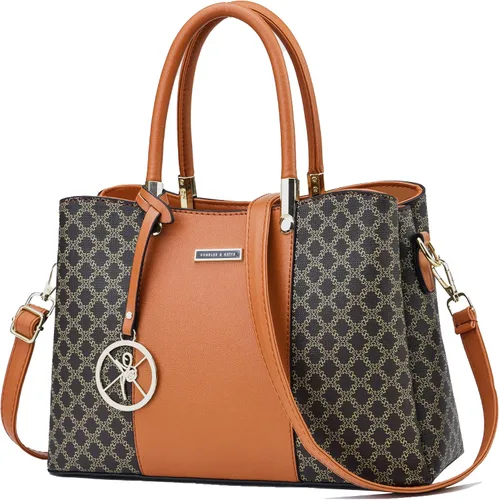 Vista 30 de KURGOOL Bolsos y bolsos de mano para mujer, bolso de hombro con asa superior, bolsa de mensajero para mujer