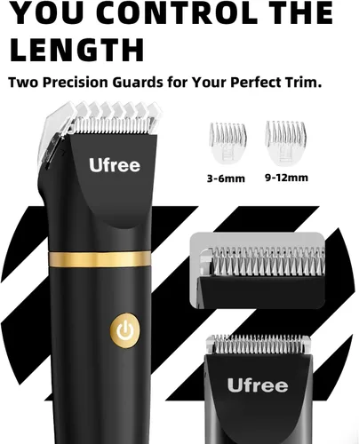 Vista 7 de Ufree Maquinillas de afeitar eléctricas 3 en 1 para mujer, regalos para mujeres Negro