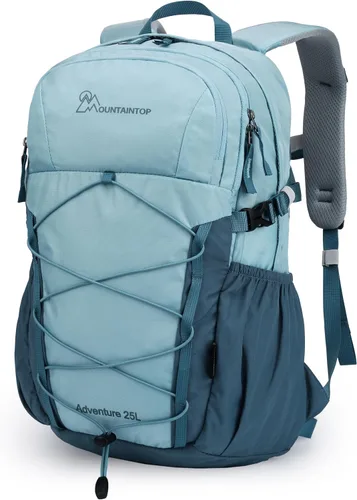 Vista 9 de MOUNTAINTOP Mochila de senderismo de 18L, mochila ligera para exteriores Negro-18L