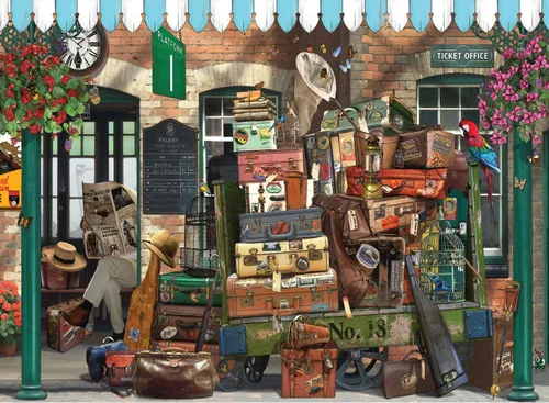 Vista 6 de Anatolian Puzzle - Tienda de antigüedades, rompecabezas de 1000 piezas, #1148