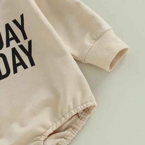 Vista 5 de MERSARIPHY Sudadera de fútbol para bebé traje de manga larga con letras divertidas para otoño e invierno