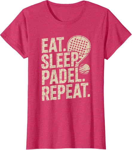 Vista 7 de Camiseta Eat Sleep Padel Repeat Padel Jugador de Tenis