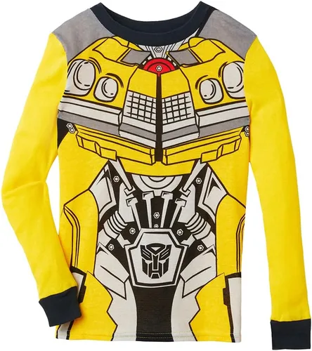 Vista 2 de Transformers Conjunto de pijama de algodón de 4 piezas para niño pequeñogrande