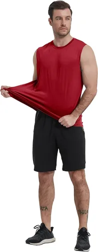 Vista 5 de Boyzn Camisetas sin mangas para hombre, paquete de 3 camisetas sin mangas para entrenamiento, gimnasio, atletismo, culturismo, fitness, camisetas