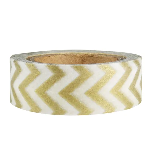 Vista 35 de Wrapables Cinta adhesiva japonesa a rayas Washi - Rayas cortas negras y multicolor