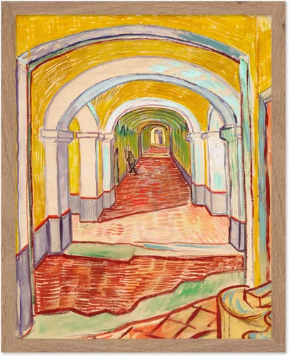 Vista 76 de Poster Master Póster clásico de Van Gogh, impresión impresionista vintage, regalo para artista, pintor, autorretrato, sombrero de paja, dibujo