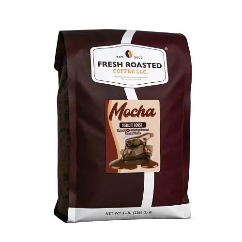 Vista 19 de Fresh Roasted Coffee, Amaretto - Café saborizado, 12 onzas, tostado medio, Kosher, grano entero
