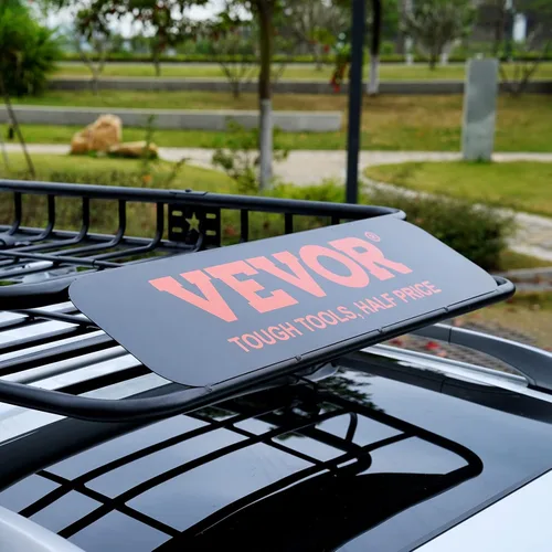 Vista 8 de VEVOR Cesta de Carga para Portaequipajes de Techo, 64" x 39" x 6" Transportador de Carga para Techo con Extensión, Acero Resistente de Servicio