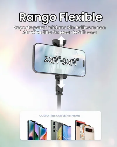 Vista 5 de KraftGeek Trípode Automático para iPhone, Palo Selfie Trípode para Teléfono de 66", Soporte de Trípode con Control Remoto para Grabación de Video