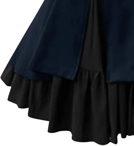 Vista 4 de Vestido de corsé gótico para mujer, vestido steampunk para fiesta de Halloween, chaqueta de corsé, chaqueta victoriana, pirata renacentista, abrigo