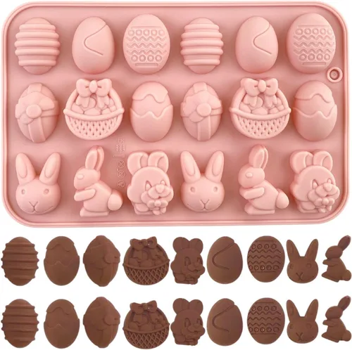 Vista 11 de Crethinkaty 1 molde de silicona para chocolate con 6 cavidades de calabaza, hojas, hojas de arce, moldes para bricolaje, chocolate, dulces, gelatina