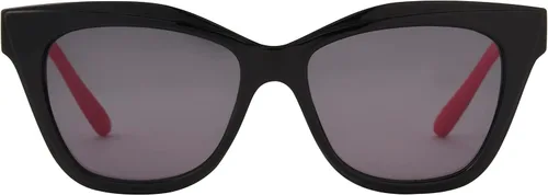 Vista 3 de Betsey Johnson Gafas de sol Sketchy Cateye para mujer, color negro, 5.591 in, Negro