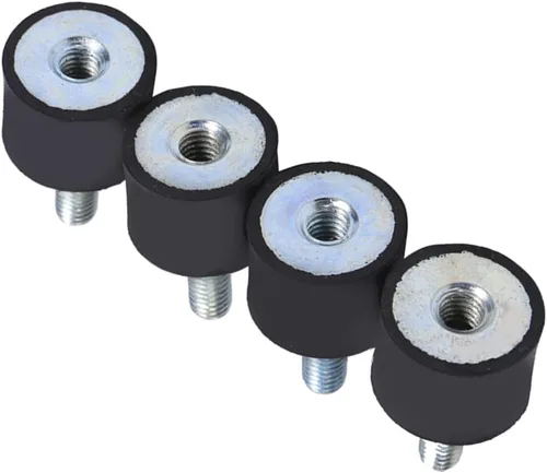 Vista 9 de Aislador antivibración M8 M6, soportes mecánicos de amortiguación de vibraciones, soportes de goma M6, amortiguador de choque, 4 piezas de goma