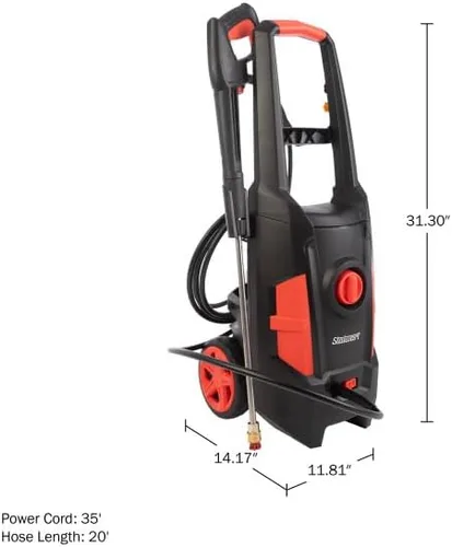 Vista 3 de Lavadora a presión eléctrica – Max 2400 PSI 1.8 GPM Lavadora eléctrica para lavado de revestimientos, patio o coche – 5 boquillas de conexión rápida