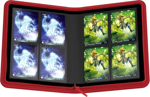 Vista 7 de Ultimate Guard Zipfolio 160 – 8 bolsillos Xenoskin Rojo