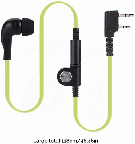 Vista 7 de Cuifati Walkie Talkie Auricular con micrófono, 2Pin 0.098 in & 0.138 in Single Wire Auricular universal Walkie Talkie Auriculares adecuados