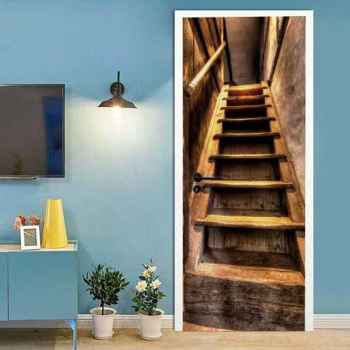 Vista 28 de Calcomanías 3D para puerta, murales para despegar y pegar, papel tapiz de caballo, calcomanías autoadhesivas extraíbles de PVC, impermeable, póster