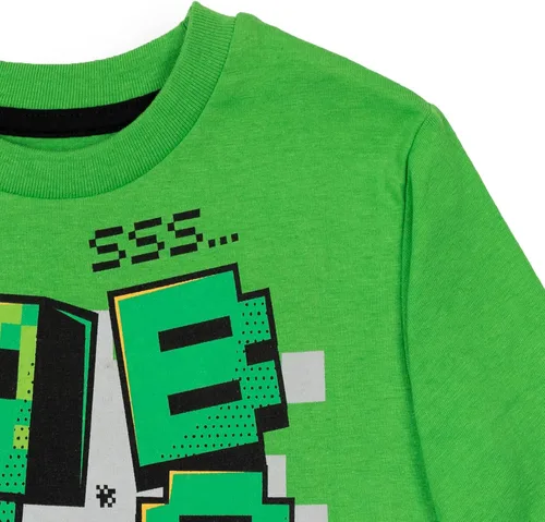 Vista 7 de Minecraft Paquete de 2 camisetas gráficas de manga larga para niños de Mobs