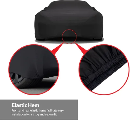 Vista 2 de DaShield SoftTec Funda de coche satinada para interiores para Mercedes-Benz Clase E 2/4 puertas 1995-2023, ajuste personalizado, elástica