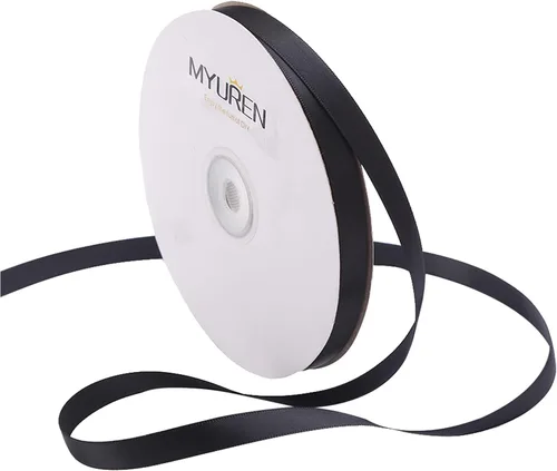 Vista 30 de Cinta de satén de poliéster blanco de doble cara de 1-1/2 pulgadas de ancho para manualidades, boda, envoltura de regalos, fabricación de lazos