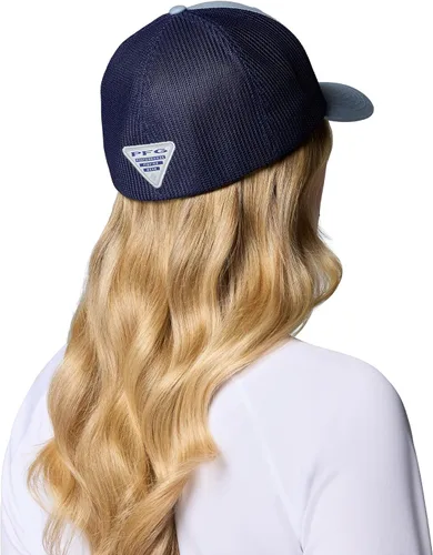 Vista 39 de Columbia Gorra de bola de malla Bandera antigua de malva/blanco/pescado