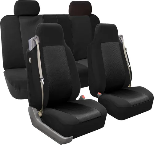 Vista 16 de FH Group - Juego de fundas de asiento de tela plana para todo uso para asientos tipo cubo, 2 piezas de ajuste universal, lavables, para SUV, sedán