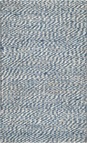 Vista 13 de SAFAVIEH Natural Fiber Collection - Alfombra de pasillo de 2 x 6 pies, azul y marfil, yute hecho a mano, ideal para zonas de alto tráfico en sala
