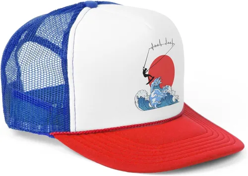 Vista 5 de Novelty Kiteboarding Kite-Surfing Powerkiting PowerKite Kitesurf Wakeboarding Paragliding Trucker Caps