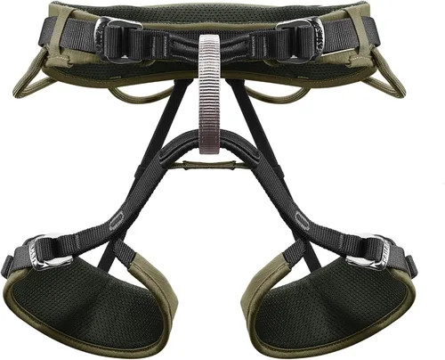Vista 15 de KAILAS B4 Arnés de escalada en roca para hombre, arnés de techo, cinturón de seguridad, equipo de escalada ajustable, alpinismo, ligero Naranja