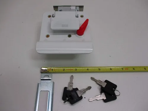 Vista 5 de Cerradura con llave para puerta de entrada de remolque RV Camper con cerrojo / 4 llaves
