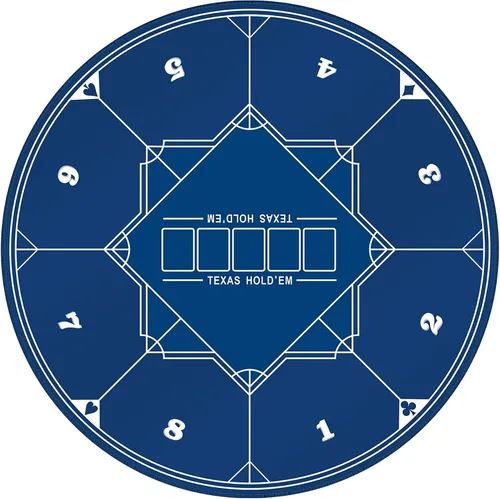Vista 13 de GSE Games & Sports Expert Casino Texas Hold'em - Tapete de mesa con respaldo de goma antideslizante para fiestas familiares y amigos, noche de casino