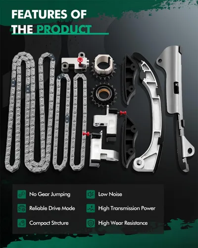 Vista 5 de SCITOO Kit de cadena de distribución del motor - TK2040, 13523-0D010, 13521-0H010, 13506-0H011Fit para Lexus