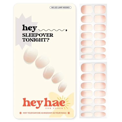 Vista 10 de Heyhae Paquete surtido de tiras de uñas de gel semicuradas (paquete de 4) No necesita lámpara LED Fácil de aplicar y quitar, calidad de salón