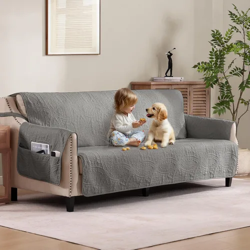 Vista 15 de Fundas acolchadas beige para sillas reclinables, impermeables, fundas para sillas reclinables para niños perezosos, fundas reclinables que admiten